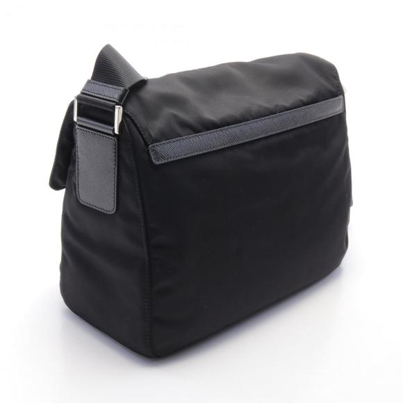 PRADA VELA Shoulder Bag Nylon Leather Black - Picture 3 of 5